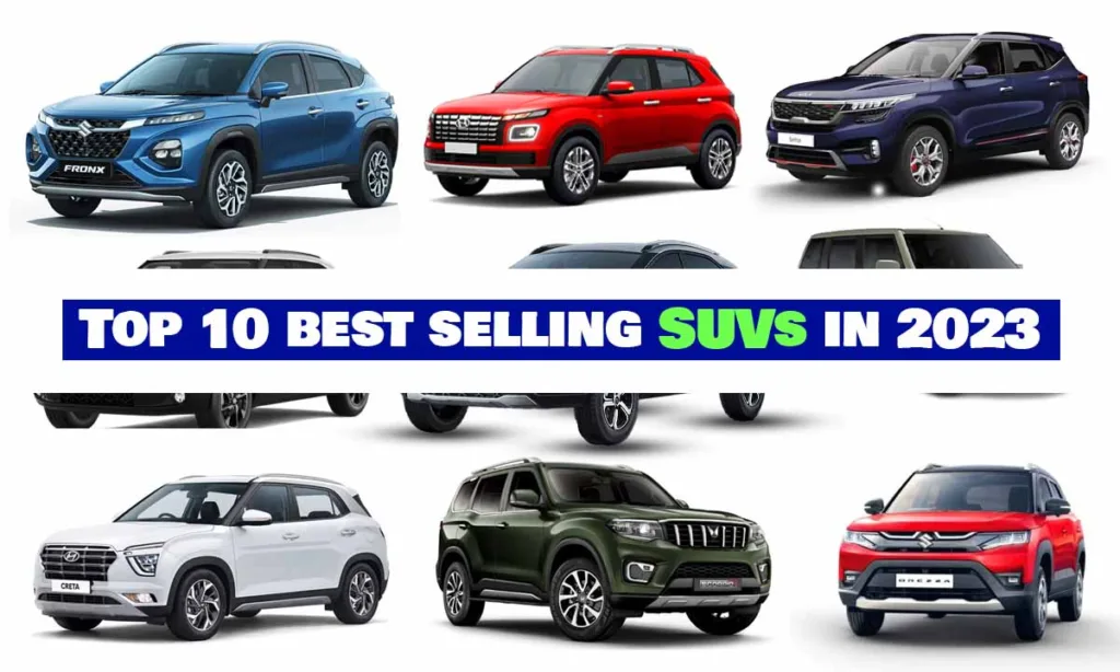 Top 10 best selling SUVs in 2023