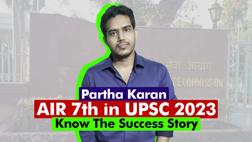 Partha Karan UPSC journey 