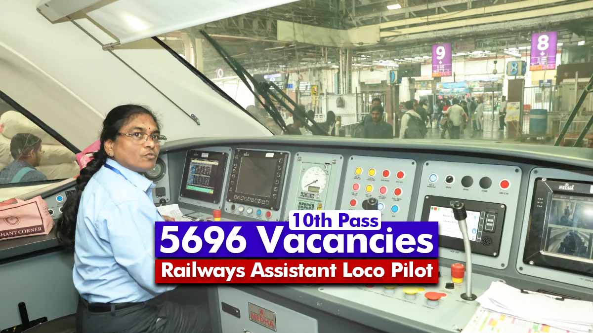 RRB ALP Recruitment 2024 10th passed 5696 Vacancies of Railways