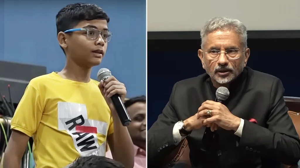 EAM S Jaishankar replying 9th student Bhargav Mahesh Deshpande