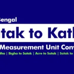 Satak to Katha Land Measurement Unit Converter