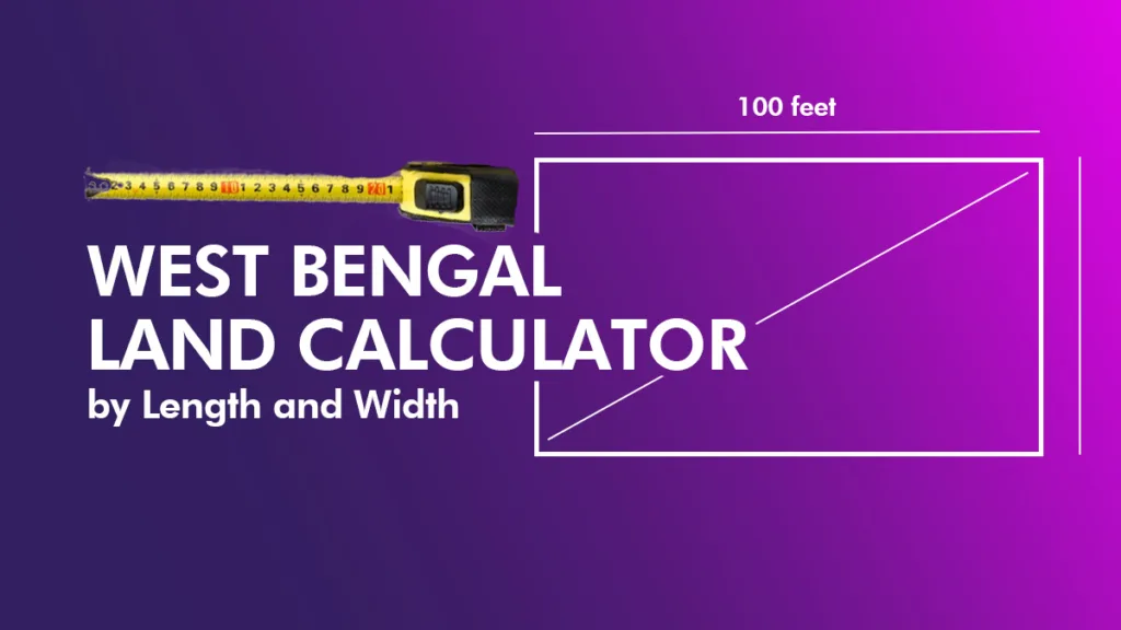 West Bengal Land area measurement Online